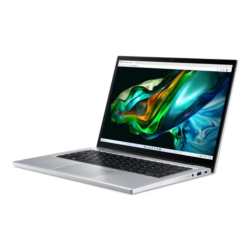 Acer A3SP14-31PT-391V 14" FHD Touchscreen I3-N305 1.8GHz Intel UHD Graphics 8GB RAM 256GB SSD Win 11 Home Silver