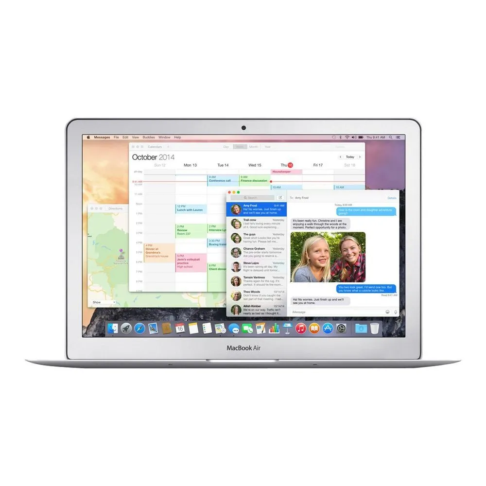 Apple MacBook Air Silver 13" Laptop 1.6GHz Core i5 4GB RAM 128GB SSD MJVE2LL/A