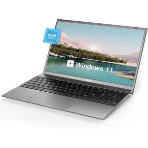 Coolby ZealBook 15.6" FHD J4115 1.8GHz Intel UHD Graphics 600 12GB RAM 256GB SSD Win 11 Pro Silver