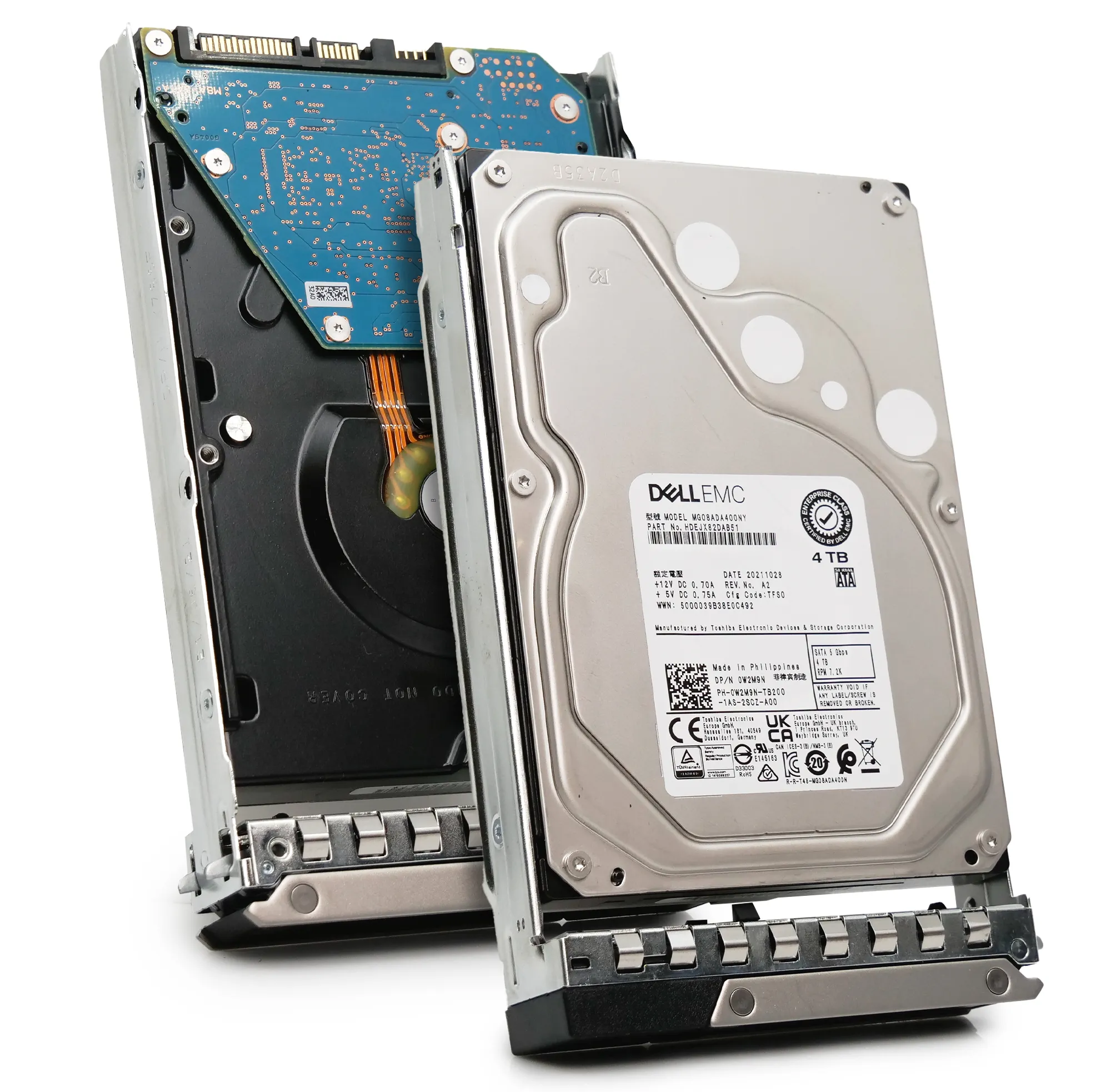 Dell G14 0W2M9N 4TB 7.2K RPM SATA 6Gb/s 512n 3.5in Refurbished HDD