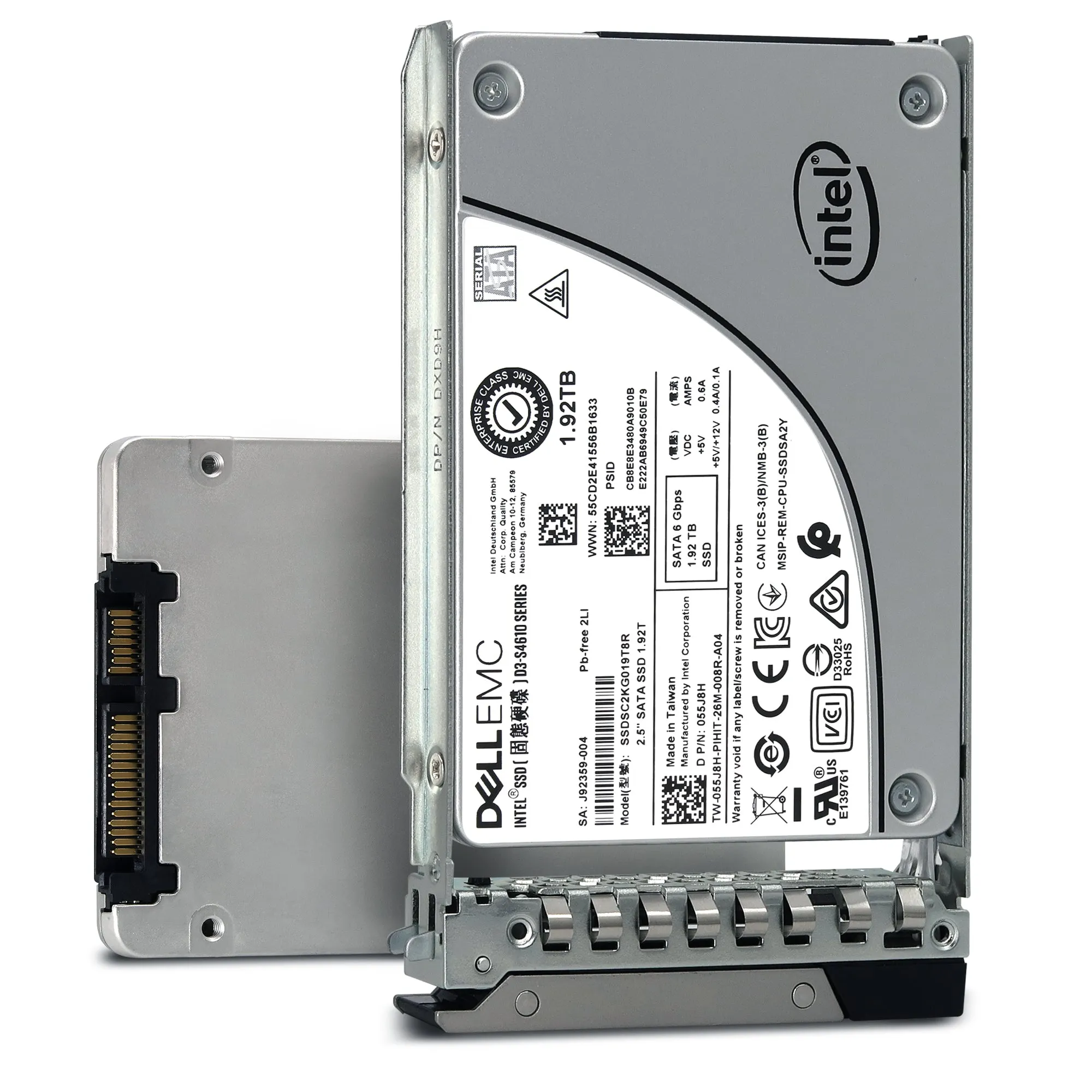 Dell G14 RMDCG SSDSC2KG019T8R 1.92TB SATA 6Gb/s 3D TLC 3DWPD 2.5in Solid State Drive