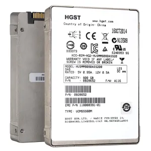 HGST SSD800MM HUSMM8080ASS200 0B28652 800GB SAS 12Gb/s Write Intensive MLC 2.5in Refurbished SSD