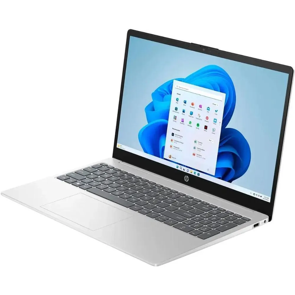 HP 15-fd0023dx HP Laptop 15.6" HD Touchscreen i3-1215U 1.2GHz Intel UHD Graphics 8GB RAM 256GB SSD Win 11 Home Natural Silver
