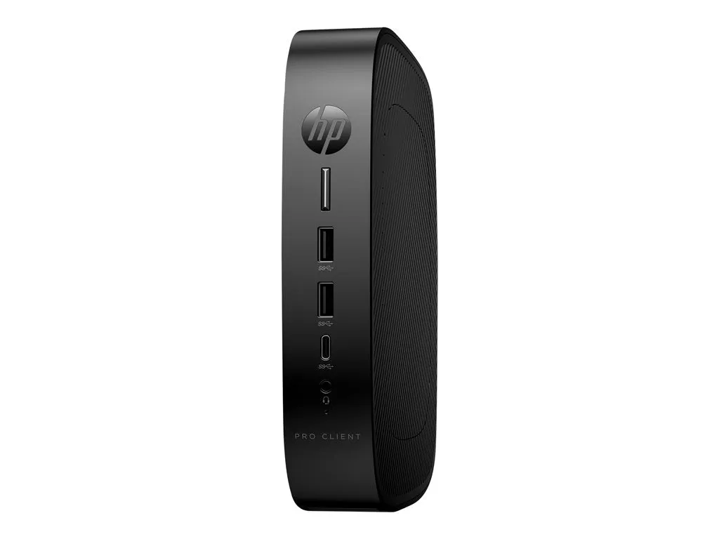 HP Pro t550 - Thin client - USFF - 1 x Celeron J6412 / up to 2.6 GHz - RAM 8 GB - SSD 256 GB - NVMe - UHD Graphics - Gigabit 7H1V9UA#ABA