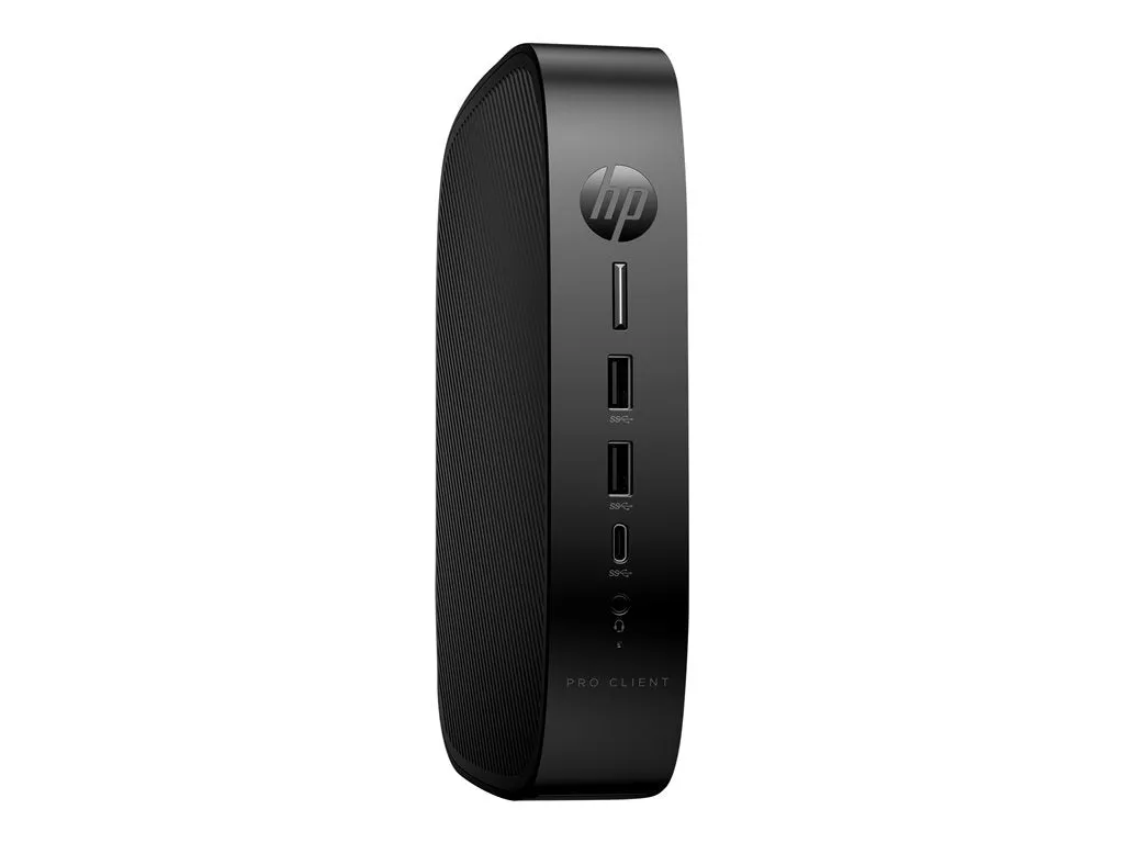 HP Pro t550 - Thin client - USFF - 1 x Celeron J6412 / up to 2.6 GHz - RAM 8 GB - SSD 256 GB - NVMe - UHD Graphics - Gigabit 7H1V9UA#ABA