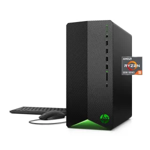 HP TG01-2003W Pavilion Ryzen 5 5600G 3.9GHz AMD Radeon RX 5500 4GB 8GB RAM 256GB SSD Win 10 Home or higher Black
