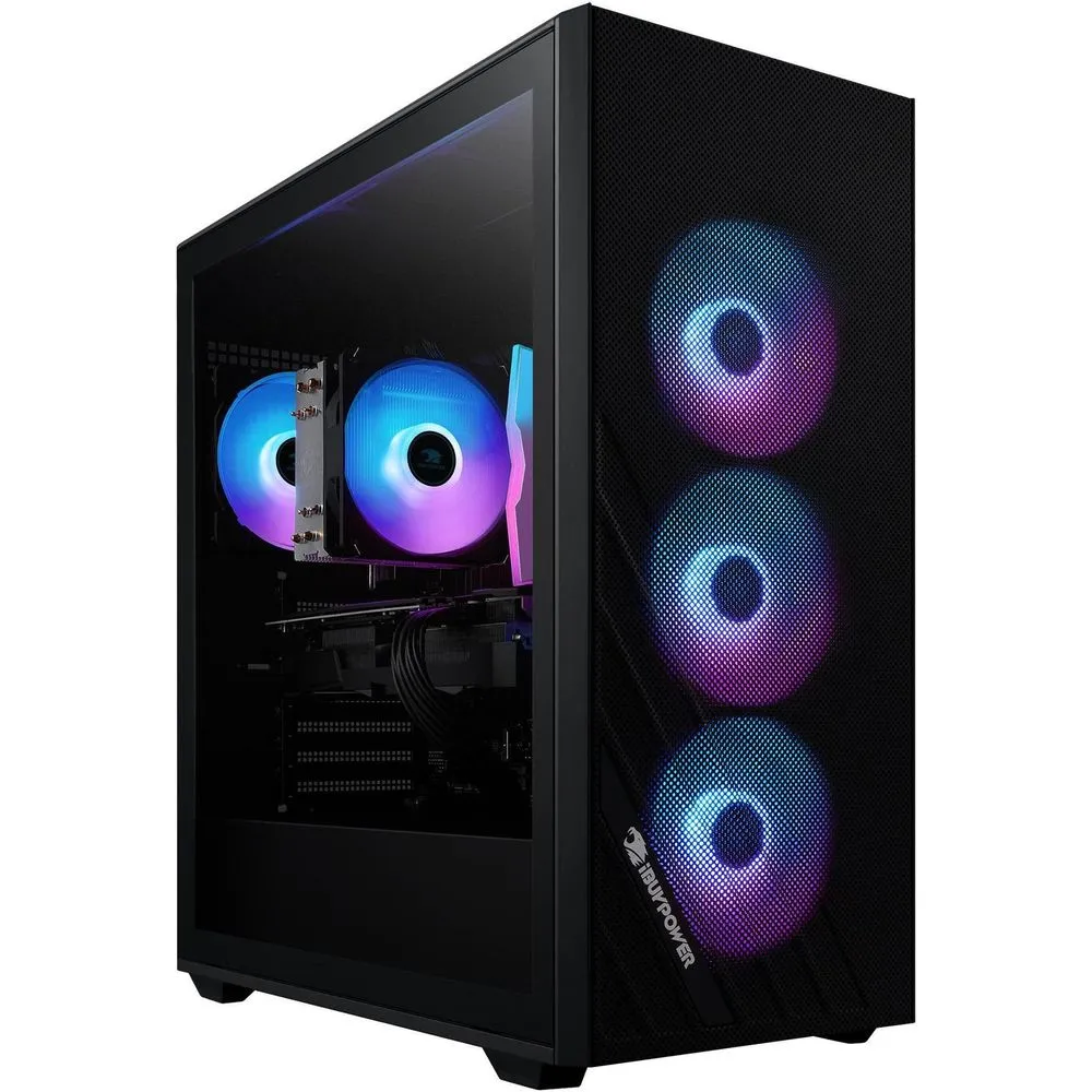 iBUYPOWER PRO B760-VC Scale Gaming i5-14400F 2.5GHz NVIDIA GeForce RTX 4060 8GB 16GB RAM 1TB SSD Win 11 Home Black