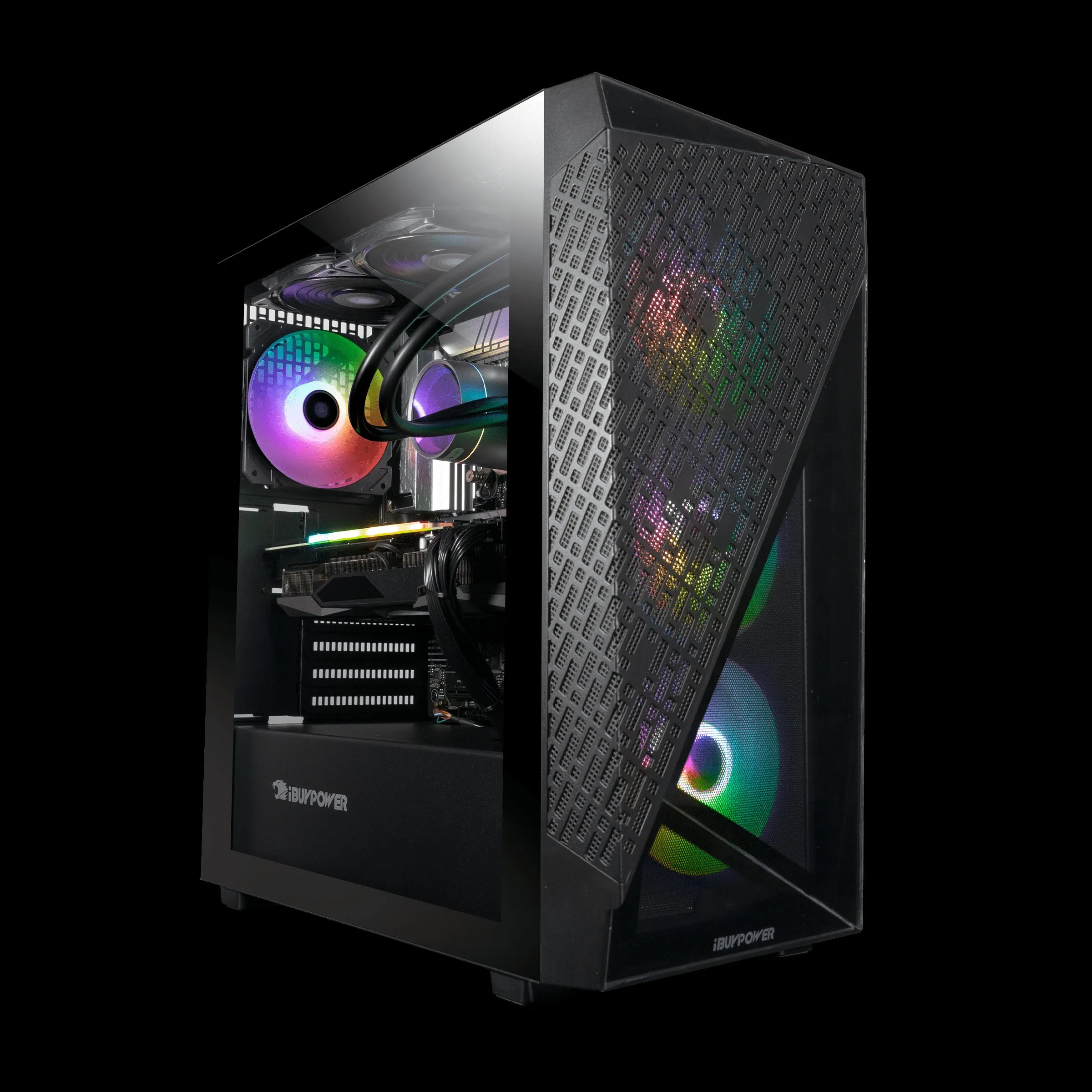 iBUYPOWER SlateMeshI5N4601 Slate i5-13600KF 3.5GHz NVIDIA GeForce RTX 3060 12GB 16GB RAM 1TB SSD Win 11 Home Black