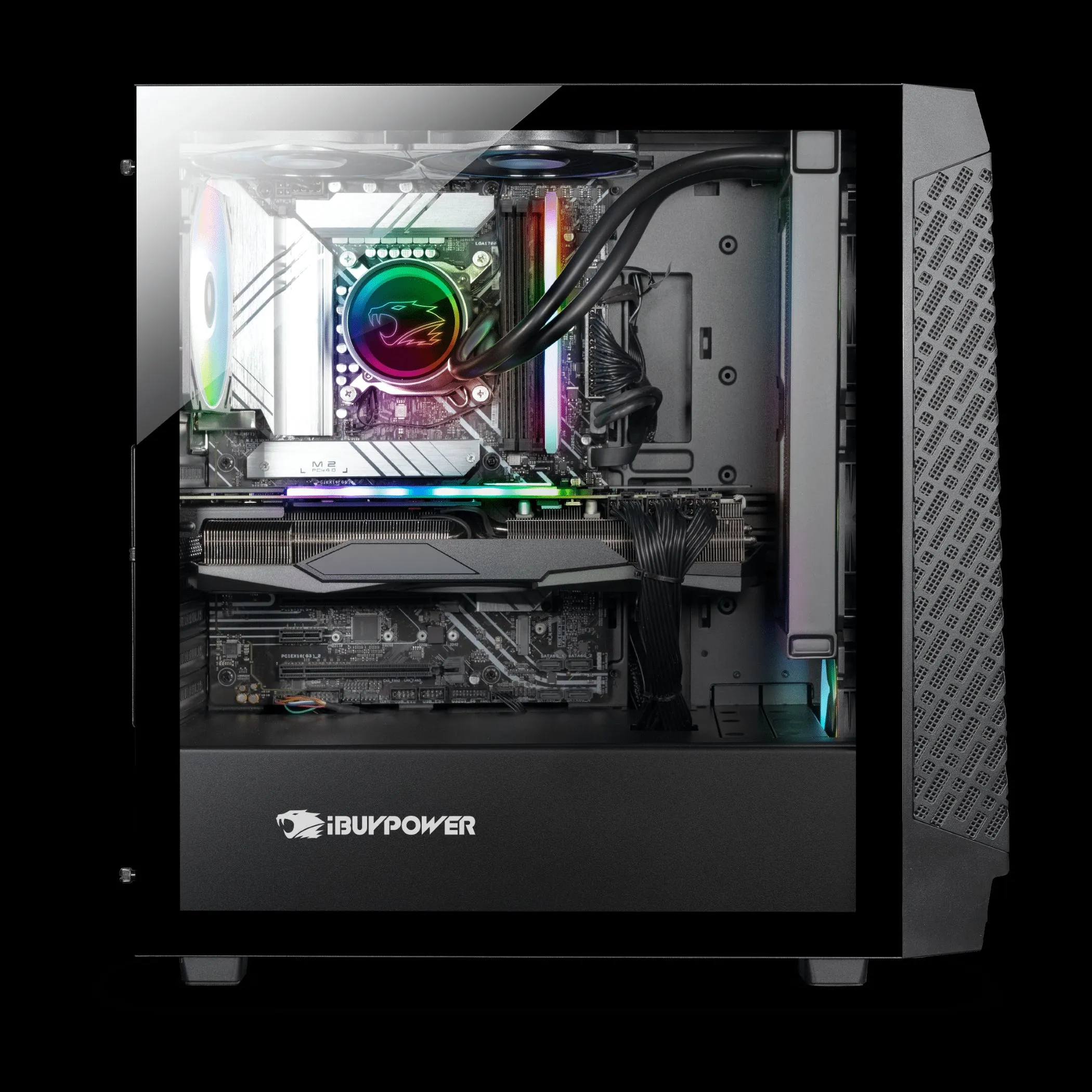 iBUYPOWER SlateMeshI5N4601 Slate i5-13600KF 3.5GHz NVIDIA GeForce RTX 3060 12GB 16GB RAM 1TB SSD Win 11 Home Black