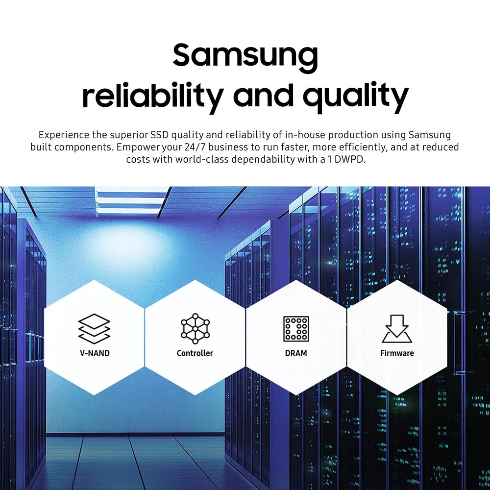 Samsung PM1633 MZILS1T9HCHP MZ-ILS1T90 1.92TB SAS 12Gb/s 2.5" AES 256-bit SSD