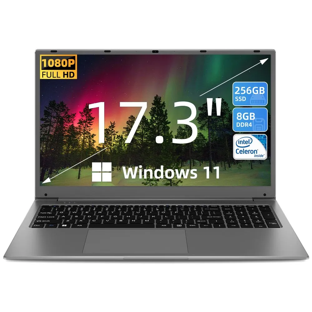SGIN M17PRO-N 17.3" FHD N4000 1.1GHz Intel UHD Graphics 600 8GB RAM 256GB SSD Win 11 Home Grey
